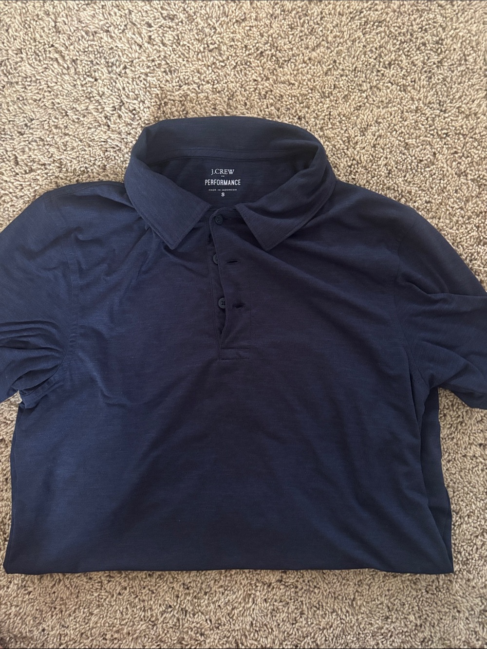 J. Crew Performance Polo in Navy Blue
